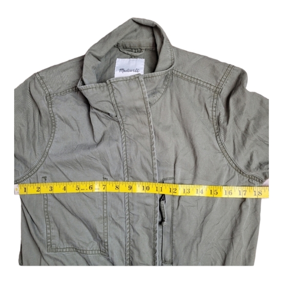 Madewell Passage Jacket surplus military-inspired field jacket khaki green coat - Picture 13 of 16